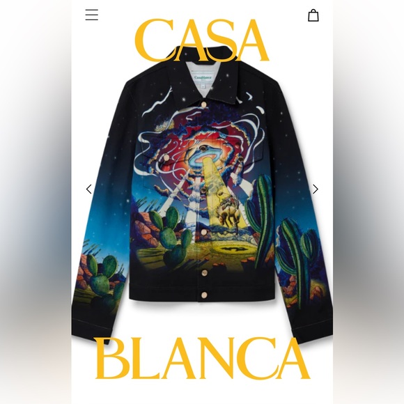 Men’s Casa Blanca Cowboy De L'Espace Straight Leg Jeans and Classic Denim Jacket - Picture 11 of 12